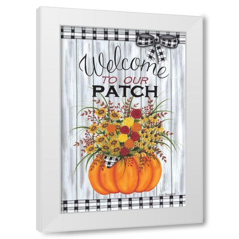 Welcome to Our Patch White Modern Wood Framed Art Print by Kennedy, Lisa