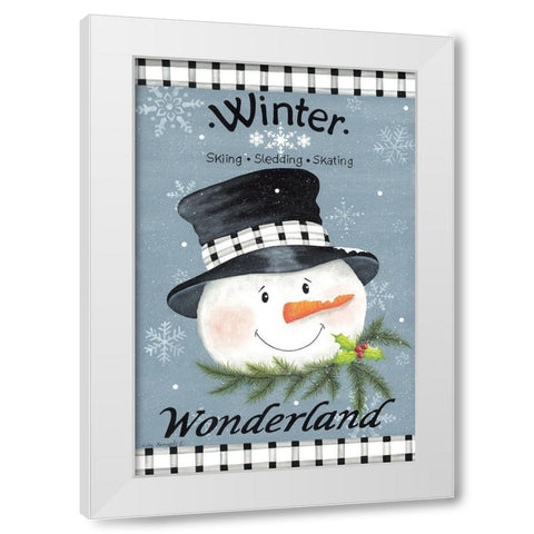 Winter Wonderland White Modern Wood Framed Art Print by Kennedy, Lisa