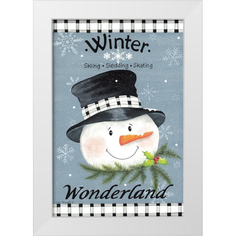 Winter Wonderland White Modern Wood Framed Art Print by Kennedy, Lisa
