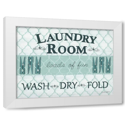 Loads of Fun White Modern Wood Framed Art Print by Kennedy, Lisa
