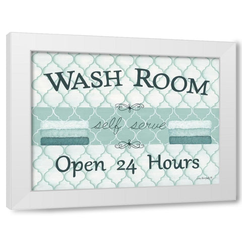 Self Serve White Modern Wood Framed Art Print by Kennedy, Lisa