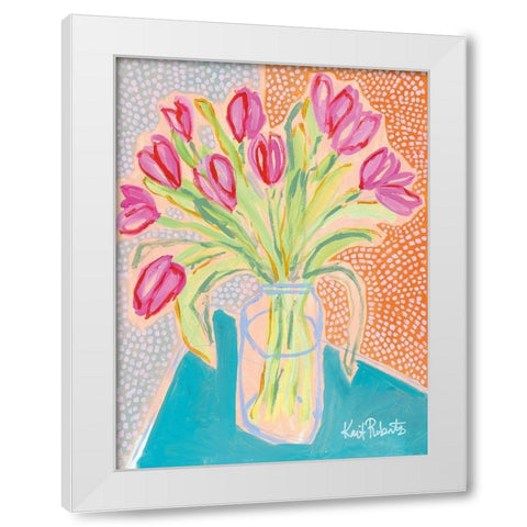 Tulips for Corie White Modern Wood Framed Art Print by Roberts, Kait
