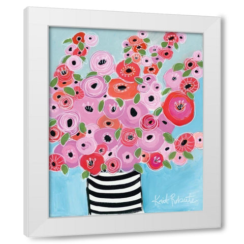 Dreaming of Poppies White Modern Wood Framed Art Print by Roberts, Kait