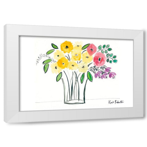 Fresh Finds at the Market White Modern Wood Framed Art Print by Roberts, Kait