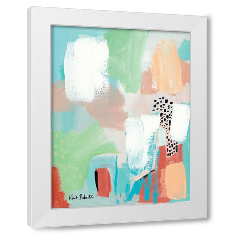 Near and Dear I    White Modern Wood Framed Art Print by Roberts, Kait