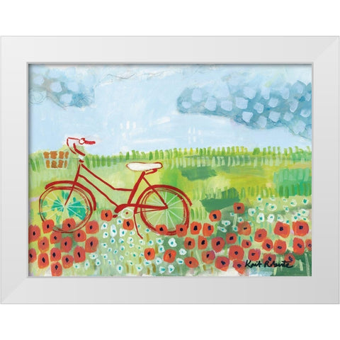 The Scenic Route White Modern Wood Framed Art Print by Roberts, Kait