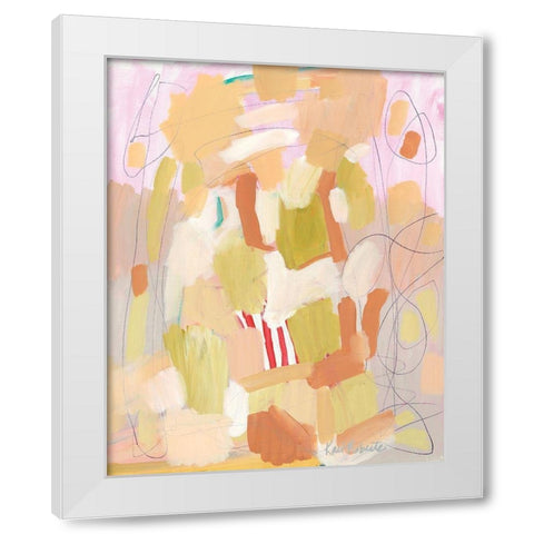 Skip to My Lou  White Modern Wood Framed Art Print by Roberts, Kait