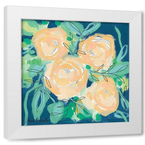 Thinking of You White Modern Wood Framed Art Print by Roberts, Kait