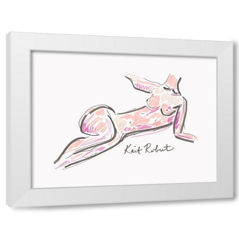 Leisure White Modern Wood Framed Art Print by Roberts, Kait