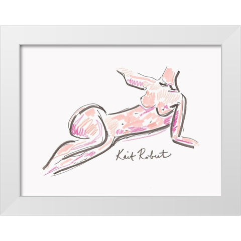 Leisure White Modern Wood Framed Art Print by Roberts, Kait