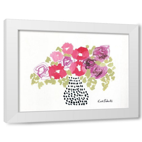 Spunky White Modern Wood Framed Art Print by Roberts, Kait