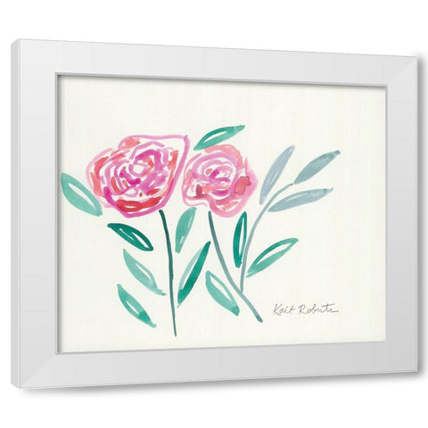 Love Letter White Modern Wood Framed Art Print by Roberts, Kait