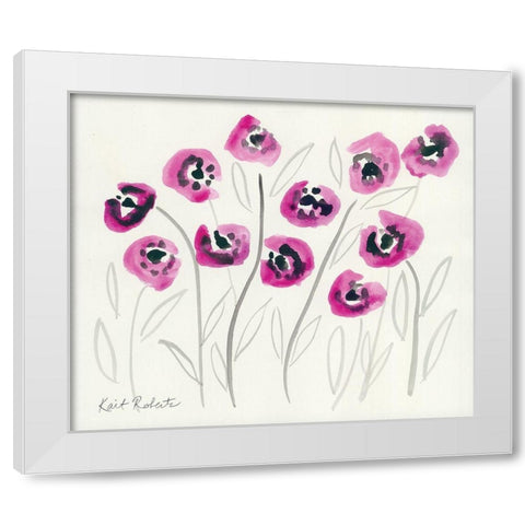 Secret Admirer White Modern Wood Framed Art Print by Roberts, Kati