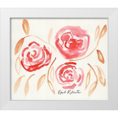 Lovey Dovey White Modern Wood Framed Art Print by Roberts, Kait