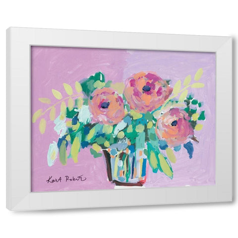 In Full Spring White Modern Wood Framed Art Print by Roberts, Kait