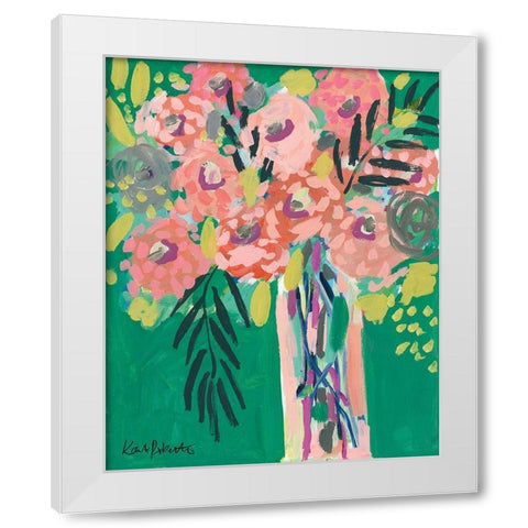 Still Life in Jade White Modern Wood Framed Art Print by Roberts, Kait