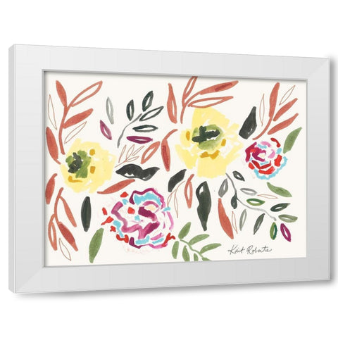 Lipstick and Lemon White Modern Wood Framed Art Print by Roberts, Kait