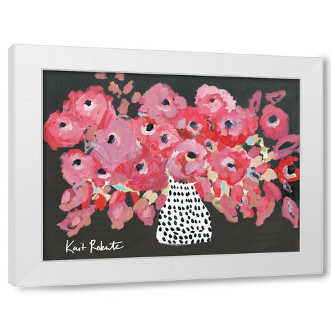 Bloom Widely White Modern Wood Framed Art Print by Roberts, Kait