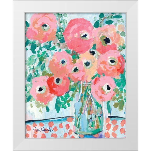 Brunch Bouquet in Light White Modern Wood Framed Art Print by Roberts, Kait