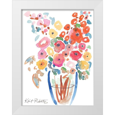 Bundle of Summer Color White Modern Wood Framed Art Print by Roberts, Kait