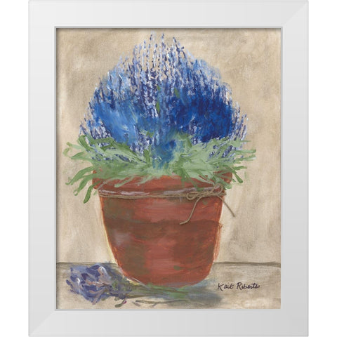 Flowers for Carol White Modern Wood Framed Art Print by Roberts, Kait