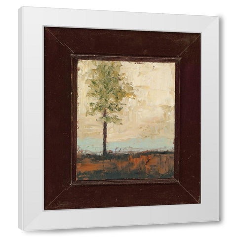 Summer Solitude White Modern Wood Framed Art Print by Sherrill, Kate