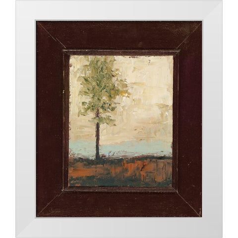 Summer Solitude White Modern Wood Framed Art Print by Sherrill, Kate