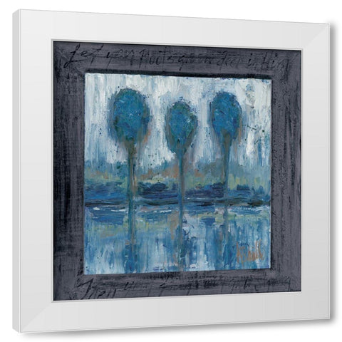 Let Your Roots Grow Deep White Modern Wood Framed Art Print by Sherrill, Kate