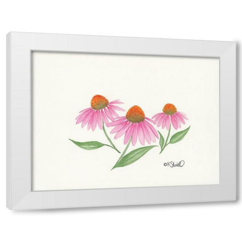 Dancing in the Breeze White Modern Wood Framed Art Print by Sherrill, Kate