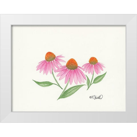 Dancing in the Breeze White Modern Wood Framed Art Print by Sherrill, Kate