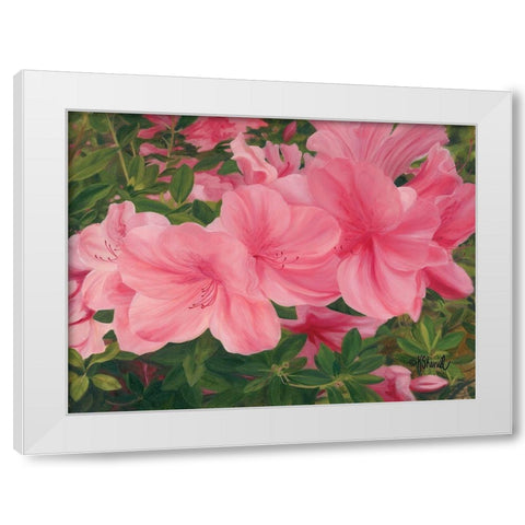Eager Blooms White Modern Wood Framed Art Print by Sherrill, Kate