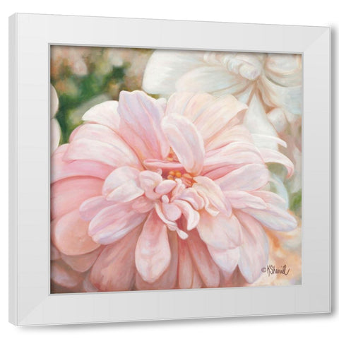 Luminous Petals White Modern Wood Framed Art Print by Sherrill, Kate
