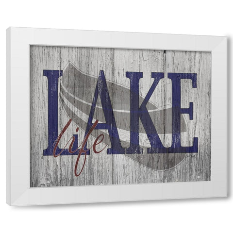 Lake Life White Modern Wood Framed Art Print by Sherrill, Kate
