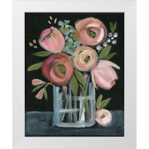 Bountiful Bouquet White Modern Wood Framed Art Print by Sherrill, Kate