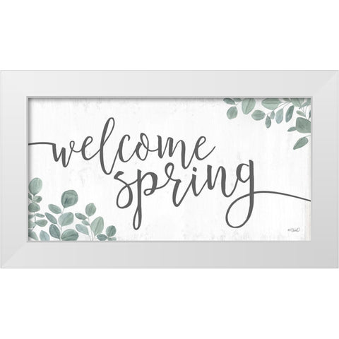 Welcome Spring   White Modern Wood Framed Art Print by Sherrill, Kate
