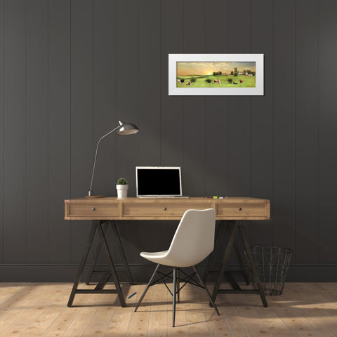 Blessed Morning White Modern Wood Framed Art Print by Deiter, Lori