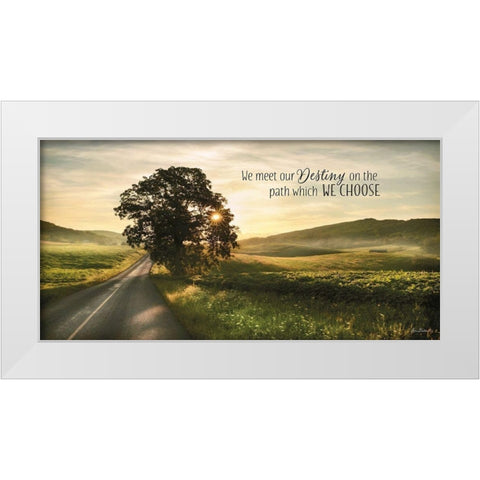 Destiny White Modern Wood Framed Art Print by Deiter, Lori