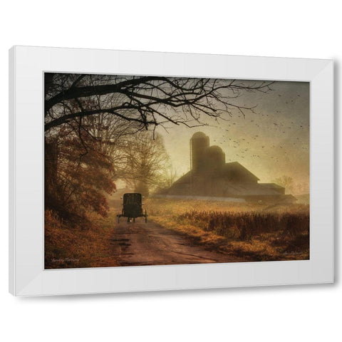 Sunday Morning White Modern Wood Framed Art Print by Deiter, Lori