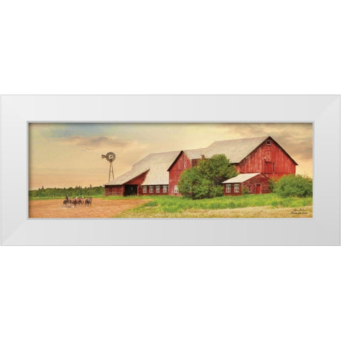 Brownsville Farm White Modern Wood Framed Art Print by Deiter, Lori