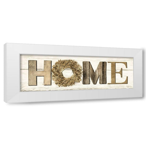 Home White Modern Wood Framed Art Print by Deiter, Lori