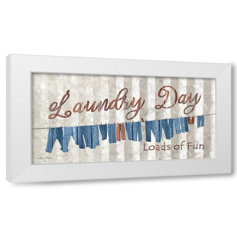 Laundry Day White Modern Wood Framed Art Print by Deiter, Lori