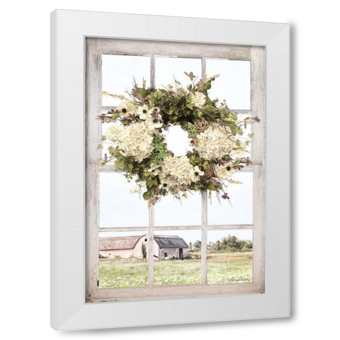 Pleasant View White Modern Wood Framed Art Print by Deiter, Lori