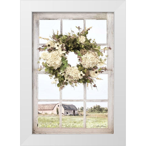 Pleasant View White Modern Wood Framed Art Print by Deiter, Lori