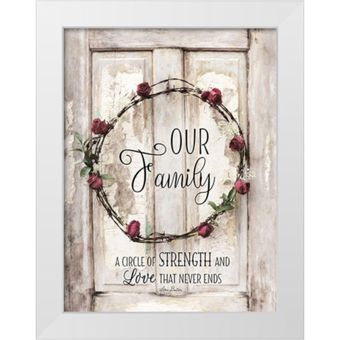 Our Family White Modern Wood Framed Art Print by Deiter, Lori