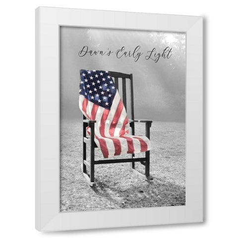 America White Modern Wood Framed Art Print by Deiter, Lori