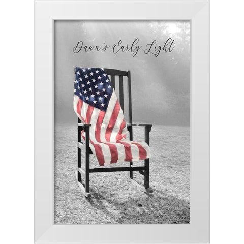 America White Modern Wood Framed Art Print by Deiter, Lori