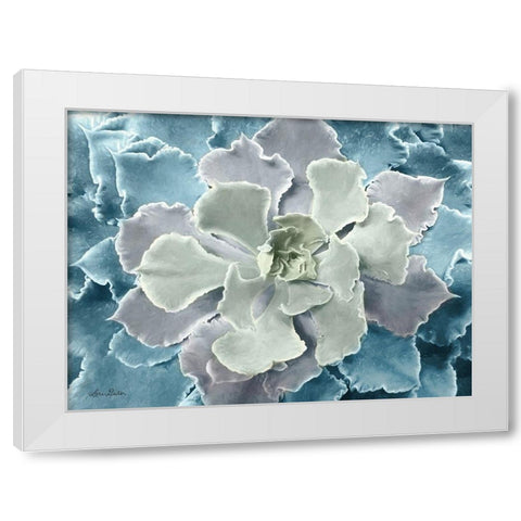 Multi-color Succulent  White Modern Wood Framed Art Print by Deiter, Lori