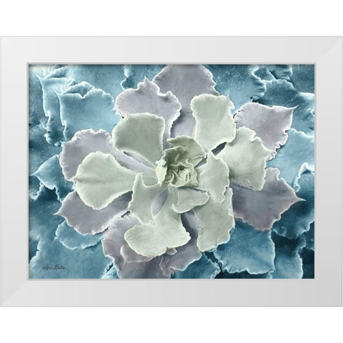 Multi-color Succulent  White Modern Wood Framed Art Print by Deiter, Lori