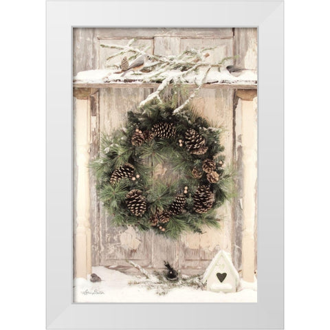 Feeding Station I   White Modern Wood Framed Art Print by Deiter, Lori