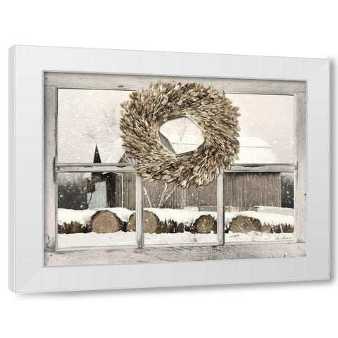 Millersburg Winter View  White Modern Wood Framed Art Print by Deiter, Lori